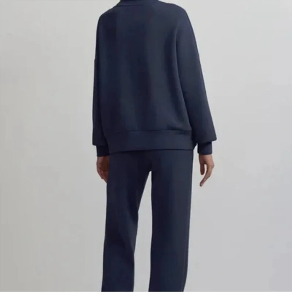 NWT Varley Hawley 1/2 Zip Navy Women’s Sweater - Picture 5 of 11